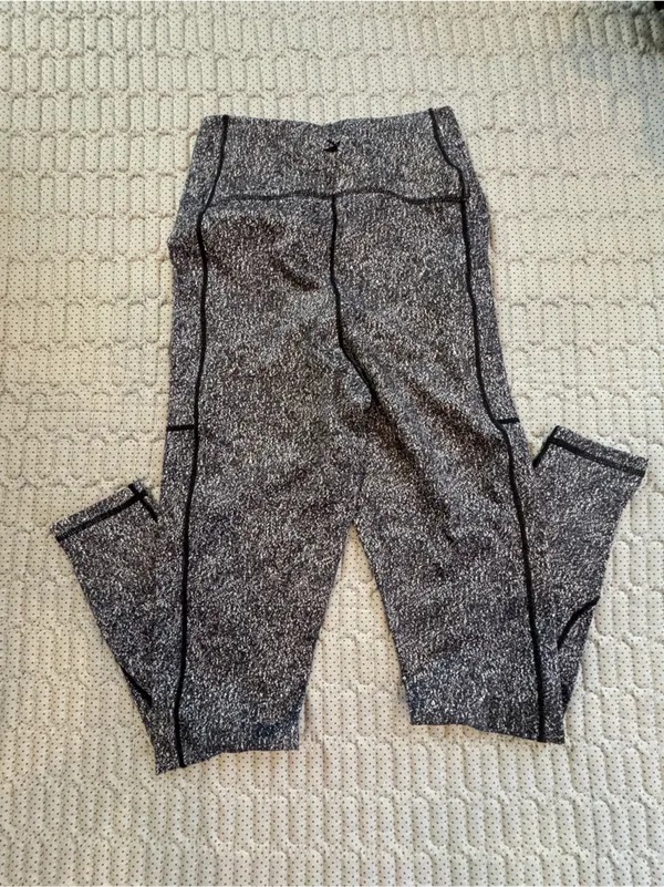 Glyder Charcoal Speckle RacerbackHigh-Waist Leggings - Image 5
