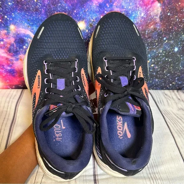 Brooks Adrenaline GTS Women Sz 8 D Black/Purple Athletic Sneaker ​​Running Shoes - Image 6