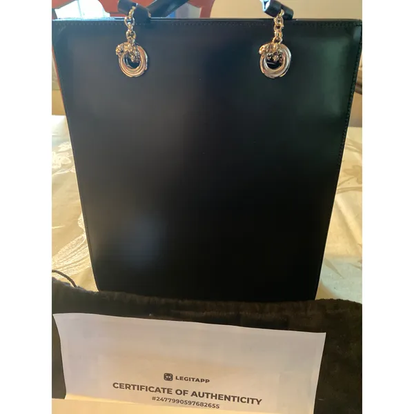 Cartier Leather Shoulder Tote Bag Panthere Cartier Black Medium Women - Image 2