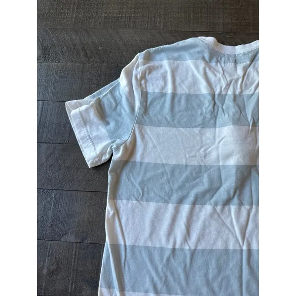 Disney Stitch Women's Light Blue White Stripped Stitch embroidered Tee Size M‎ - Image 8