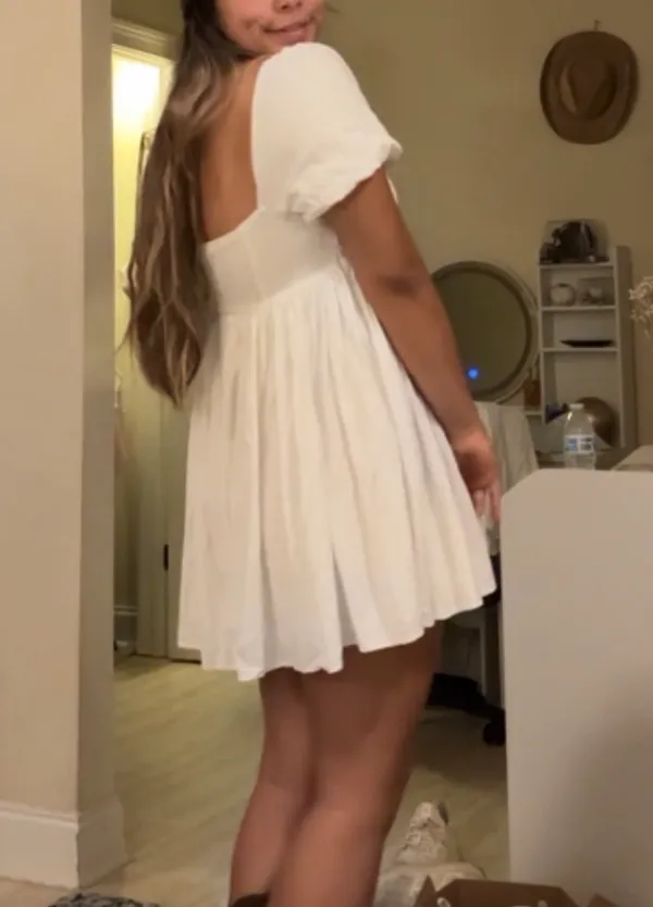 White babydoll dress - Image 2