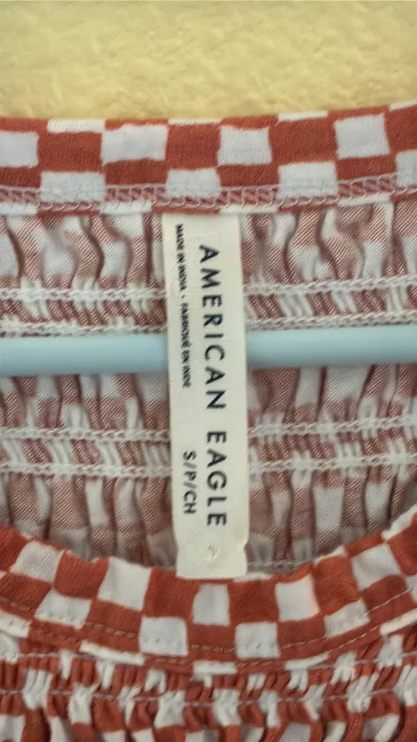 American Eagle Orange Striped Top - Image 4