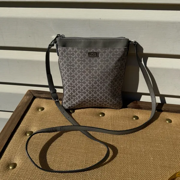 Coach Madison Op Art Swingpack Crossbody Gray Signature 52284E - Image 13