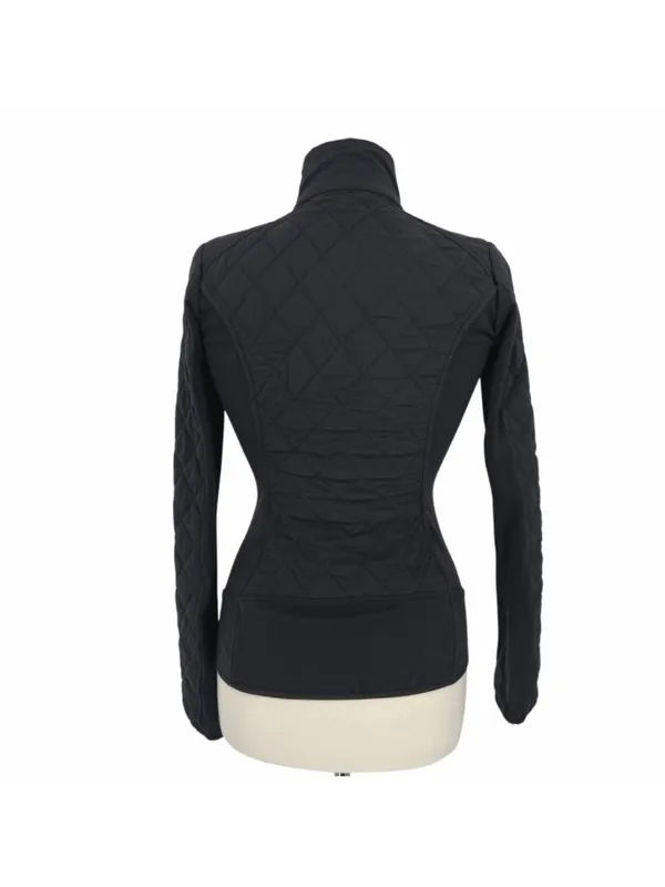 Athleta Upside Quilted Jacket Black Athleisure Sporty Minimalist Techwear XS - Image 6