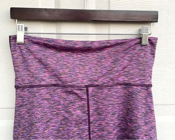 PrAna Womens Skort Purple Space Dye Leanne Performance Fold Over Waist Small - Image 4
