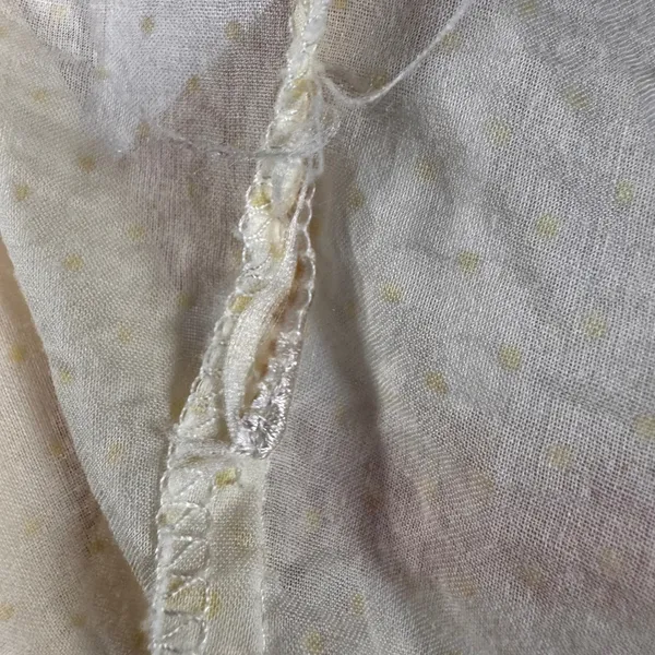 Maeve Polka Dot Button Up Shirt Cream Yellow‎ 12 Preppy Academia Anthropologie - Image 9