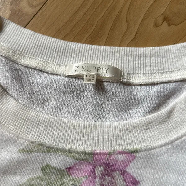 Z Supply Floral Print Sweater - Image 2