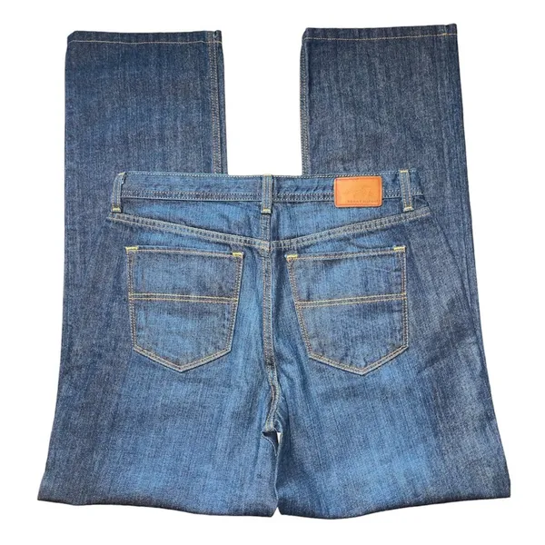 Tommy Hilfiger High Rise Straight fit Leg Dark Wash Denim Jean size 8 - Image 2