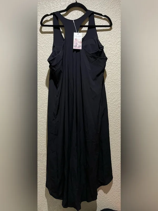 Halara NWT Black Racerback High-Low lightweight Dress Size L - Image 3