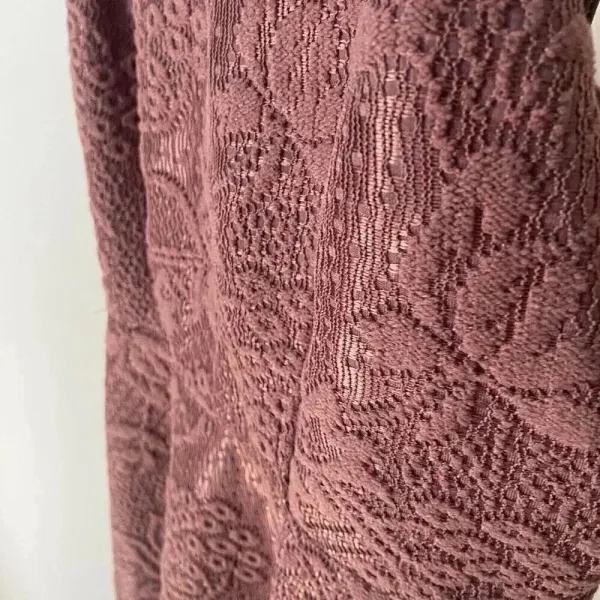Altar'd State Women's Size M Medium Rose Mauve Fit &‎ Flare Dress W Lace Sequins - Image 4