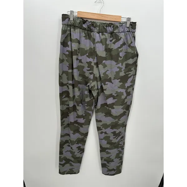 Lululemon Keep Moving Pant 7/8 High Rise Camo Brier Rose Sz 12 Workout - Image 3