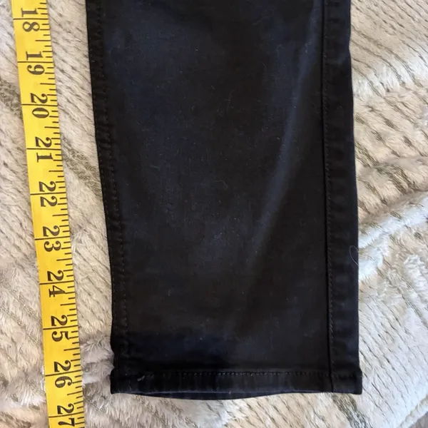 Seven For All Mankind WOMEN’s Black High Waist Ankle Skinny Jeans Size 32 EUC - Image 8