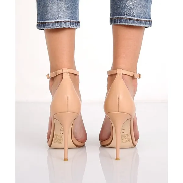 RAYE Blake Stiletto Nude Leather Stiletto heels Ankle Strap 4' size 7.5 - Image 2