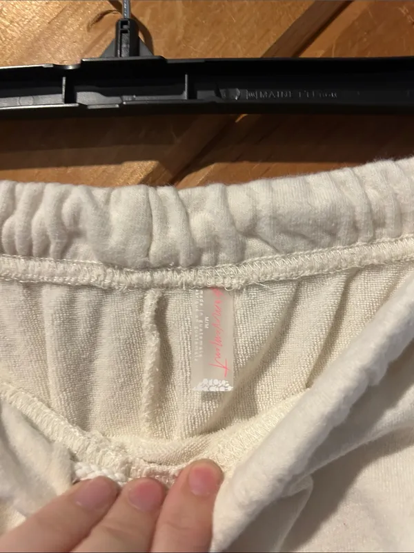 Free people movement oversized tofu white jogger sweatpants - Image 4