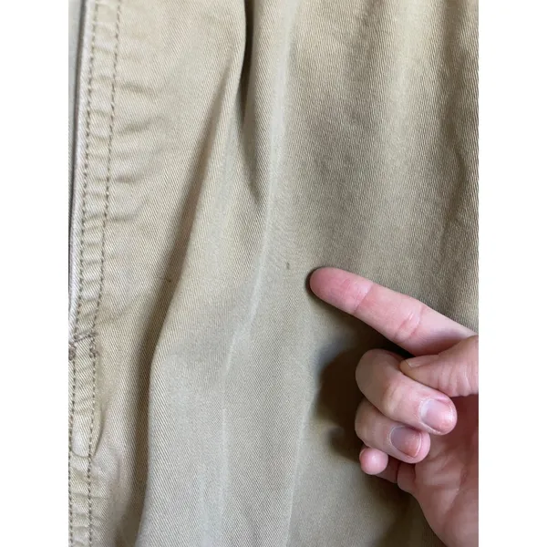 Old Navy jogger pants men's Medium khaki tan beige Flex stretch material READ - Image 9