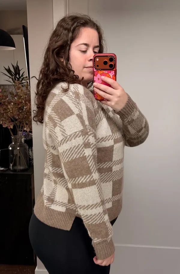 Madewell plaid sweater  - Image 5