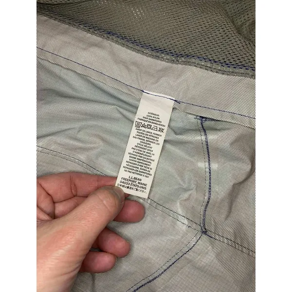L.L. Bean Rain Jacket Women Blue TEK 2.5 Long‎ Parka Gorpcore 268313 Quiet Lux - Image 9