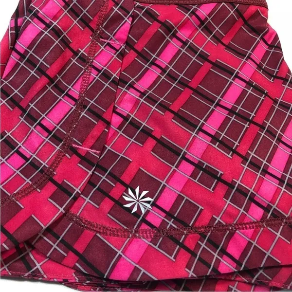 Athleta Stability Running Athletic Shorts: Plaid small‎ - Image 6