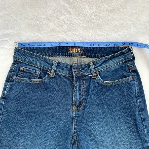Bitten by Sarah Jessica Parker Blue Flare Wide Leg Jeans - Image 5