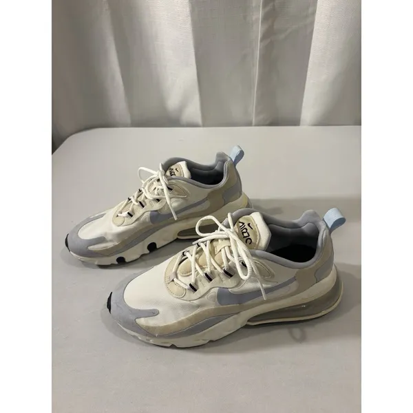 Nike Air‎ Max 270 React CT1287-100 White Fossil Running Shoes Sneakers Women 8.5 - Image 3