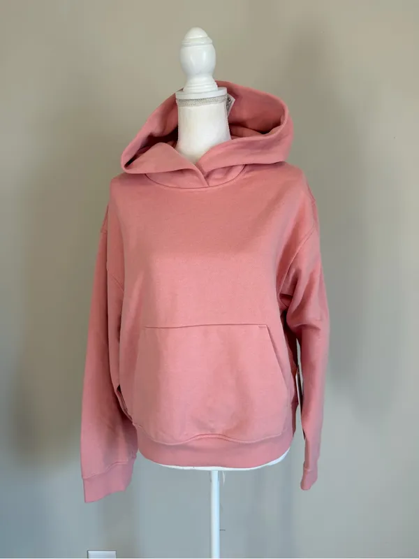 NWT Lululemon Women's Steady State Oversized Hoodie in Tea Rose size small - Image 8