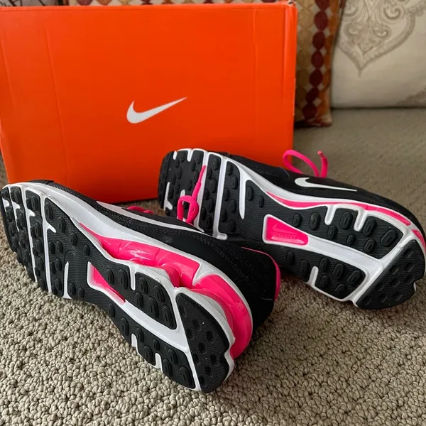 Women's Reax 9 Running Shoes 653612-001 Black/Pink - Image 5
