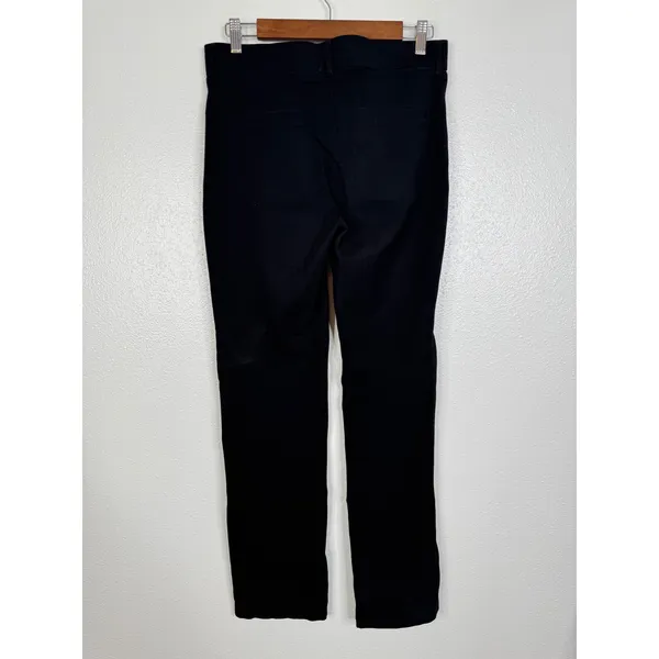 Betabrand Dress Pant Yoga Pants Black Straight‎ Leg Work Trousers Womens Size M - Image 2
