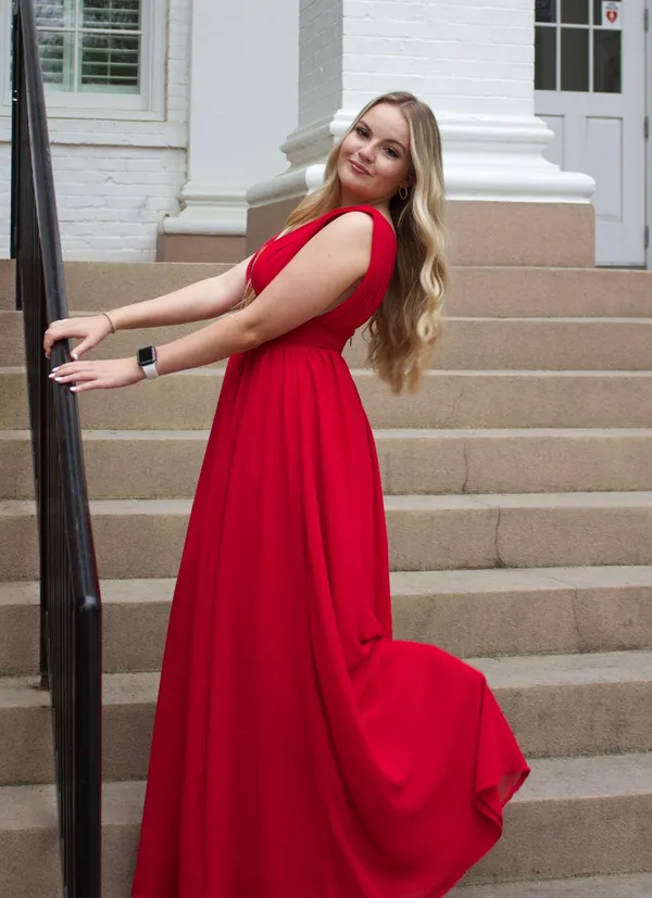 Lulus Formal Red Dress - Image 2