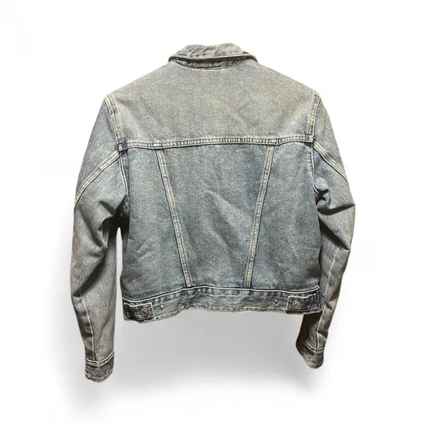 Zara Sherpa Lined Denim Jacket - Size S - Image 5