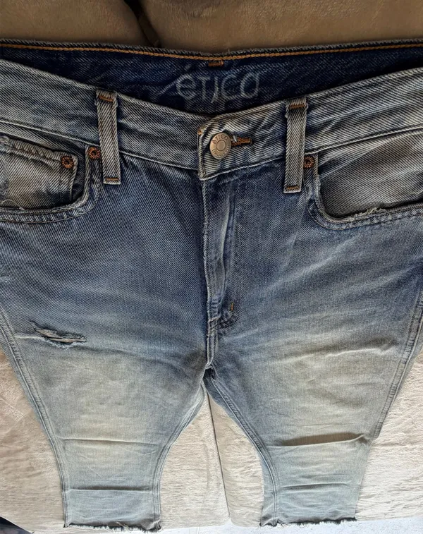 Etica Light Blue Flare Jeans Size 26 - Image 4