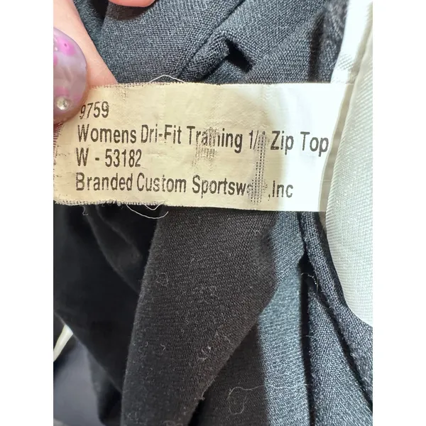 Nike Small Black 1/4 Zip Top Women's NDSU‎ Bison Dri-Fit Training - Image 8