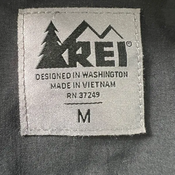 REI Black Hooded Insulated Parka Jacket Womens Medium Outdoor Coat No Belt‎ - Image 3