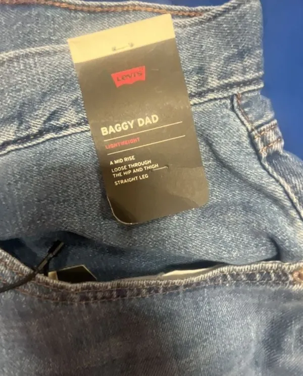 Levi's Baggy Dad Women's Blue Denim Jeans - Image 5