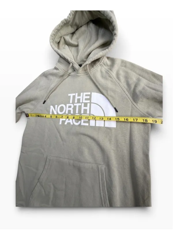 Women's The North Face Hoodie Sweatshirt Size XS Sage White Logo - Image 4