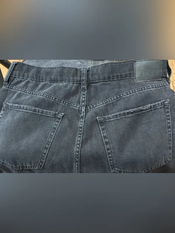 #41 Aeropostale 90’s Baggy Black Distressed High-Rise Jeans Size 10R - Image 8