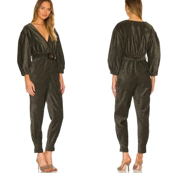 NWT Tularosa Meira Jumpsuit in Olive‎ Green Size Large - Image 2