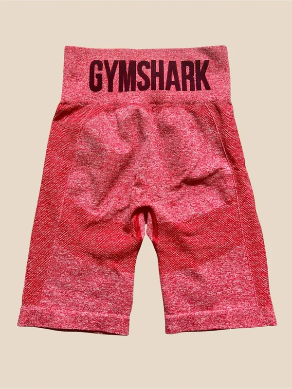 Gymshark Flex Cycling Shorts in Red Marl/Claret - Image 5