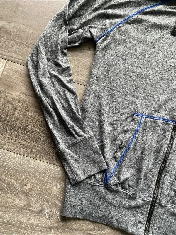 Nike Air Force Falcons Gray Full Zip Hoodie Womens Sz Large Football Military - Image 4