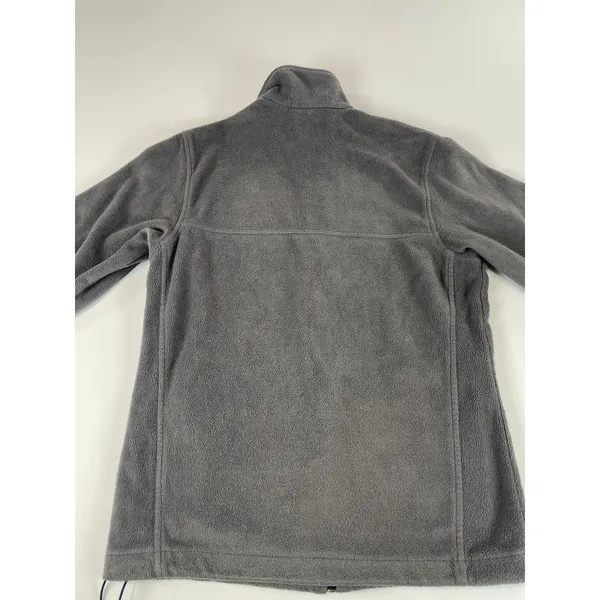 Columbia Gray Full Zip Fleece Jacket White Logo Size S Outdoor Style Gorpcore - Image 7