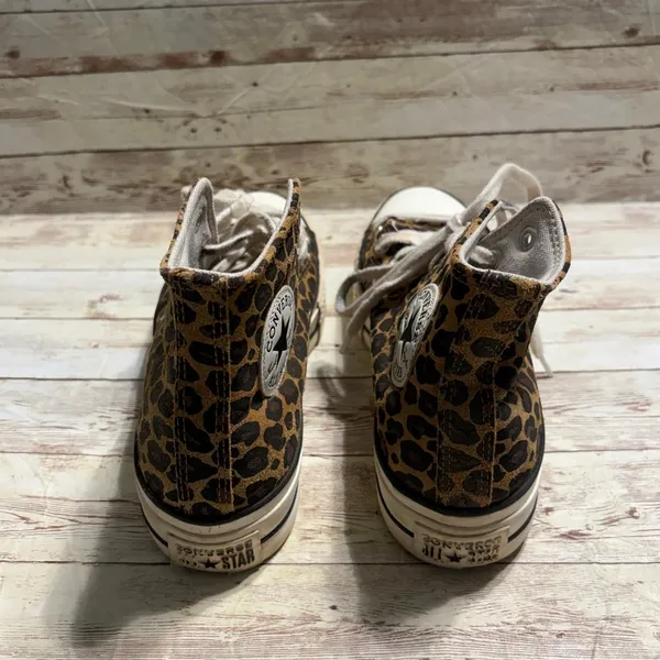 Converse Chuck Taylor All Star Lift Sneakers Women's Size 7 Leopard High Top - Image 4