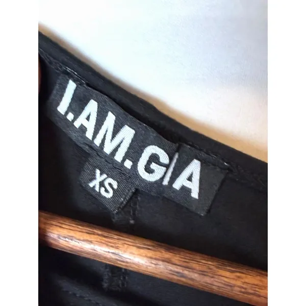 I.AM.GIA Lucid Pants Black Strappy Cutout Flare Y2K Festival XS - Image 5