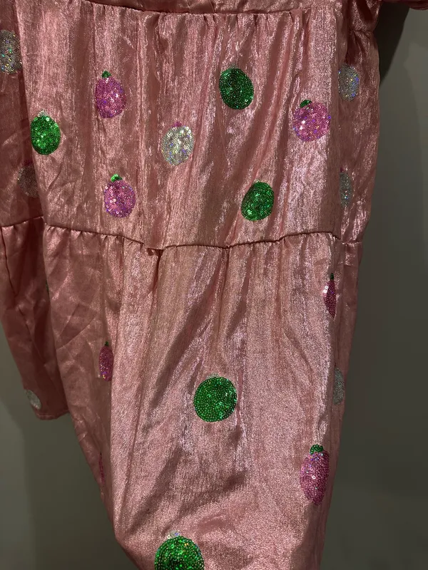Simply Southern Sequin Christmas Ornament Dress - Image 5