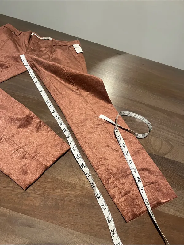 Anthropologie Copper-Tone Essential Skinny Trousers Sz 4 NWT - Image 7