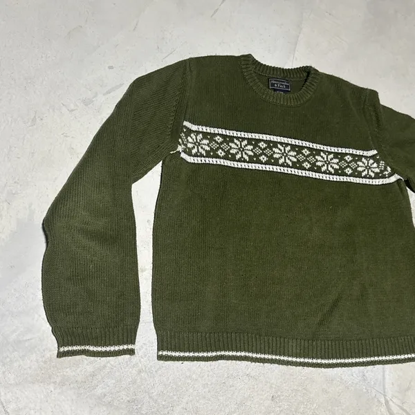 Vintage Abercrombie & Fitch Sweater Women's SZ L Ribbed 80s/90s Hong Kong - Image 3