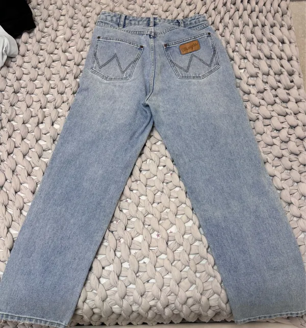 Billabong x Wrangler Straight Leg Light Wash Jeans 27 - Image 2