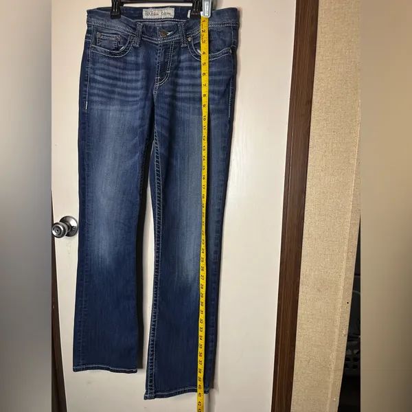 BKE Women's Dark Blue Boot Cut Jeans - Image 3