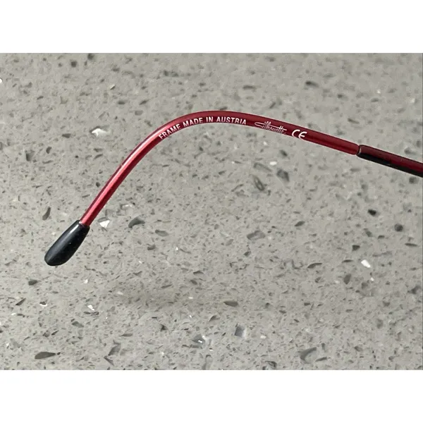 Silhouette Eyeglasses Frames Only SPX 1517 10 6080 51-15-130 Titan Austria red - Image 7