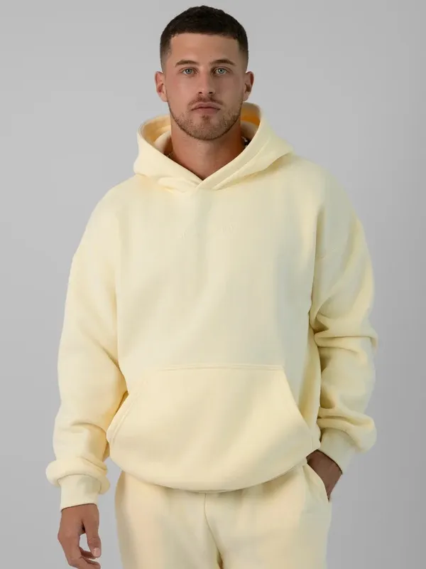 Comfrt Small Signature Hoodie in Buttercream - Image 2