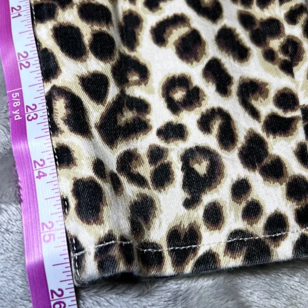 Frame‎ Womens Size 27 Ali High Rise Cigarette Leopard Print Jeans Trendy Chic - Image 9