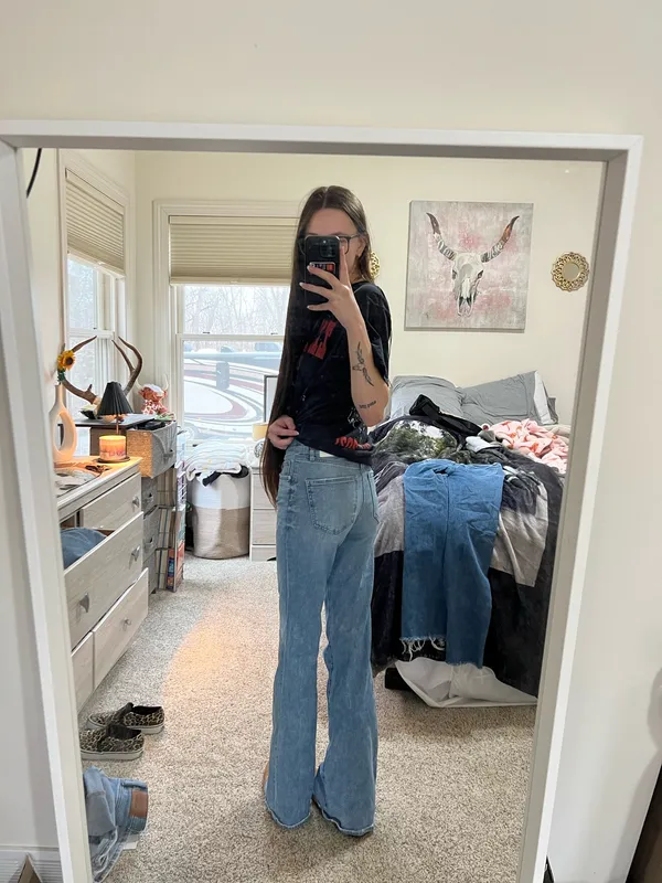 Express 70s flare mid-rise jeans - Image 2
